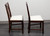 SOLD - HENKEL HARRIS 101S 29 Mahogany Chippendale Dining Side Chairs - Pair C