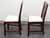 SOLD - HENKEL HARRIS 101S 29 Mahogany Chippendale Dining Side Chairs - Pair A