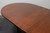 SOLD -  HENKEL HARRIS 2209 24 Solid Wild Black Cherry Double Pedestal Oval Dining Table