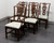 SOLD - KNOB CREEK Solid Mahogany Chippendale Straight Leg Dining Chairs - Set of 6
