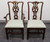 SOLD - KNOB CREEK Solid Mahogany Chippendale Straight Leg Dining Chairs - Set of 6