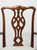 SOLD - KNOB CREEK Solid Mahogany Chippendale Straight Leg Dining Chairs - Set of 6