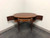 SOLD - BAKER Inlaid Banded Mahogany Small Oval Desk