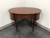 SOLD - BAKER Inlaid Banded Mahogany Small Oval Desk