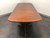 SOLD - Banded Mahogany Double Pedestal Dining Banquet Table