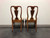 SOLD - HICKORY CHAIR James River Mahogany Queen Anne Dining Side Chairs - Pair B