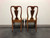 SOLD - HICKORY CHAIR James River Mahogany Queen Anne Dining Side Chairs - Pair B