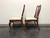 SOLD - HICKORY CHAIR James River Mahogany Queen Anne Dining Side Chairs - Pair B