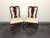 SOLD - HICKORY CHAIR James River Mahogany Queen Anne Dining Side Chairs - Pair C