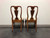 SOLD - HICKORY CHAIR James River Mahogany Queen Anne Dining Side Chairs - Pair C