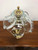 COFRAC Art Verrier France Crystal & Brass Table / Desk Lamp