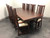 SOLD - Le Meuble Villageois Mission Oak Dining Set - Table + 8 Chairs