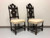 SOLD - Antique 19th Century Jacobean Revival Barley Twist Chairs - Pair A