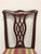 SOLD - HICKORY CHAIR Solid Mahogany Chippendale Straight Leg Dining Side Chair