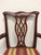 SOLD - HICKORY CHAIR Solid Mahogany Chippendale Straight Leg Dining Captain's Armchair