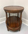 SOLD - Vintage Mid Century Banded Walnut Oval End Side Table by Heritage