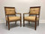 SOLD - Vintage Mid 20th Century French Provincial Louis XVI Lounge Chairs - Pair