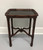 SOLD - MAITLAND SMITH Faux Bamboo Tooled Leather Accent Table