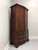 SOLD - BAKER Flame Mahogany Chippendale Serpentine Armoire / Linen Press