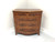 SOLD - Georgian Hepplewhite Style Banded Burl Walnut Bowfront Bachelor Chest