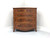 SOLD - Georgian Hepplewhite Style Banded Burl Walnut Bowfront Bachelor Chest