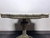 SOLD OUT - Ornate Pedestal Entry Center Table with Scalloped Marble Top 