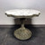 SOLD OUT - Ornate Pedestal Entry Center Table with Scalloped Marble Top 