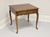 SOLD - LANE Cherry Queen Anne Square End Side Table