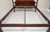 SOLD - Vintage Solid Mahogany King Size Rice Carved Four Poster Bed