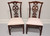 SOLD - THOMASVILLE Chippendale Mahogany Straight Leg Dining Side Chairs - Pair 1