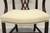 SOLD - Chippendale Style Mahogany Straight Leg Dining Armchairs - Pair