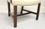 SOLD - Chippendale Style Mahogany Straight Leg Dining Armchairs - Pair