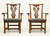 SOLD - KNOB CREEK Mahogany Chippendale Dining Armchairs - Pair