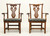 KNOB CREEK Mahogany Chippendale Dining Armchairs - Pair