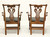 KNOB CREEK Mahogany Chippendale Dining Armchairs - Pair