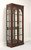 SOLD - KNOB CREEK Mahogany Chippendale Curio / China Display Cabinet