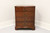 SOLD - ETHAN ALLEN 18th Century Banded Mahogany Bowfront Nightstand B