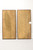 SOLD - HENREDON Asian Japanese Tansu Campaign Style Faux Bamboo Mirrors - Pair