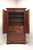 SOLD - ETHAN ALLEN 18th Century Banded Mahogany Armoire / Linen Press