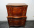 SOLD OUT - French Regency Style Carved Flame Mahogany Chest on Chest