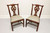 SOLD - HENKEL HARRIS 101S 29 Mahogany Chippendale Dining Side Chairs - Pair B