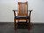 SOLD OUT - Mission Arts & Crafts Craftsman Cherry Dining Chairs with Leather Seats - Set of 8