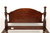 SOLD - CRAFTIQUE Vintage Solid Mahogany Full Size Cannonball Bed
