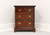 SOLD - CRAFTIQUE Vintage Solid Mahogany Chippendale Three-Drawer Nightstand