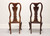 SOLD - THOMASVILLE Collectors Cherry 831 Queen Anne Dining Side Chairs - Pair B