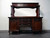 SOLD OUT - Large Carved Mahogany Buffet w Beveled Mirror Backsplash
