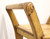 SOLD - Transitional Style Pine Curule Bench with Hairy Paw Feet