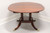 SOLD - PENNSYLVANIA HOUSE Regency Style Solid Cherry Round to Oval Pedestal Dining Table