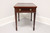SOLD - HEKMAN Flame Mahogany Hepplewhite End Side Table with Spade Feet