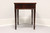 SOLD - HEKMAN Flame Mahogany Hepplewhite End Side Table with Spade Feet